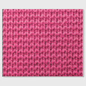 Gezwirnter rosa Hintergrund. Garnstruktur. Vertika Geschenkpapier (Flach)