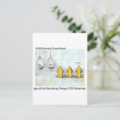 Gezwitscherte Hunde Bäder Gewitterte Geschenke & T Postkarte (Stehend Vorderseite)