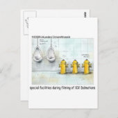 Gezwitscherte Hunde Bäder Gewitterte Geschenke & T Postkarte (Vorne/Hinten)