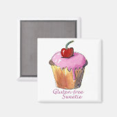 GF Cherry Cupcake Magnet (Vorderseite/Rückseite)