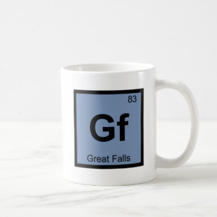 Gf - Great Falls Montana Chemie Periodensystem Kaffeetasse
