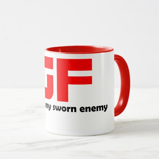 GF Kaffee Tasse - Glutenfreie Geschenke (VorderseiteRechts)