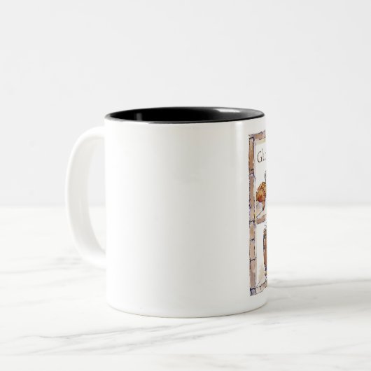 GF Kaffeepause-Tasse Zweifarbige Tasse (Vorderseite Links)