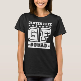 GF Squad Glutenfreie Weibchen Celiac Disease Aware T-Shirt