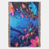 Gflüglerendes Dschungeloasis-Design Decke (Vorderseite Vertikal)