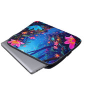 Gflüglerendes Dschungeloasis-Design Laptopschutzhülle (Vorne Knopf)