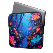 Gflüglerendes Dschungeloasis-Design Laptopschutzhülle (Vorderseite Links)