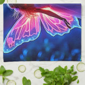 Gflüglernde mystische Schmetterlingskünstlerin Geschirrtuch (Gefaltet)