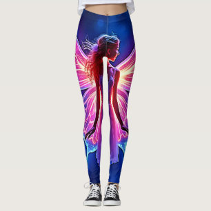 Gflüglernde mystische Schmetterlingskünstlerin Leggings
