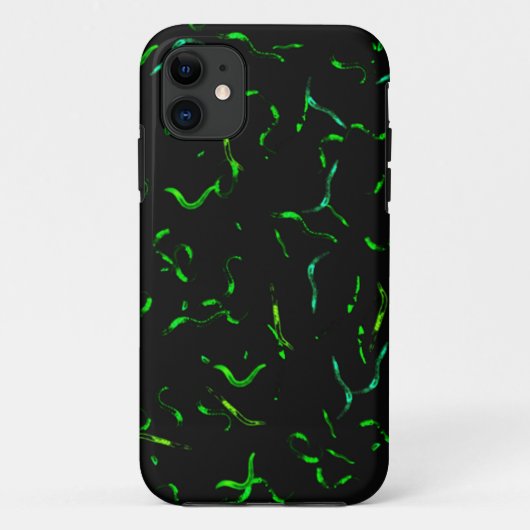 gfp Würmer Case-Mate iPhone Hülle (Rückseite)