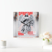 Gfrheme 1999 T-Shirt Quadratische Wanduhr (Zuhause)