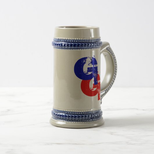 GG 22 Unze Stein Bierglas (VorderseiteRechts)
