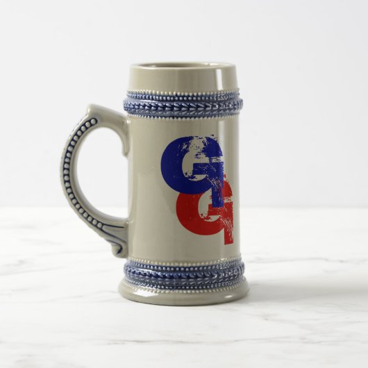 GG 22 Unze Stein Bierglas (Links)