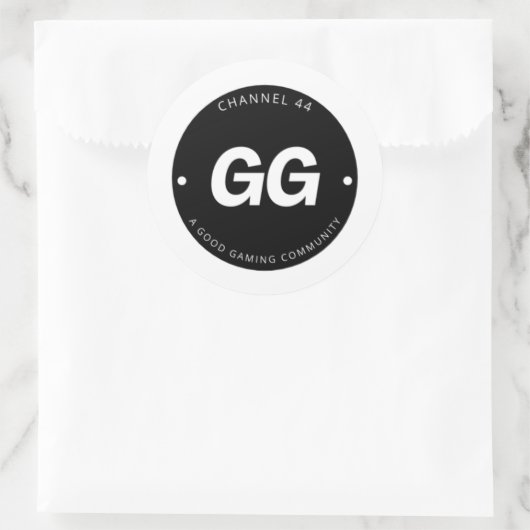 GG-Aufkleber Runder Aufkleber (Tasche)