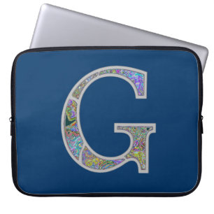 GG belichtetes Monogramm Laptopschutzhülle