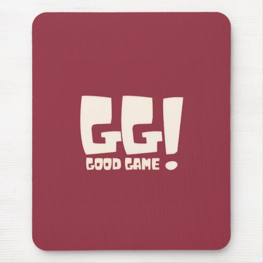 GG Good Game Retro-Spieler Mousepad (Vorne)