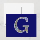 Gg Illuminated Monogram Postkarte (Vorne/Hinten)