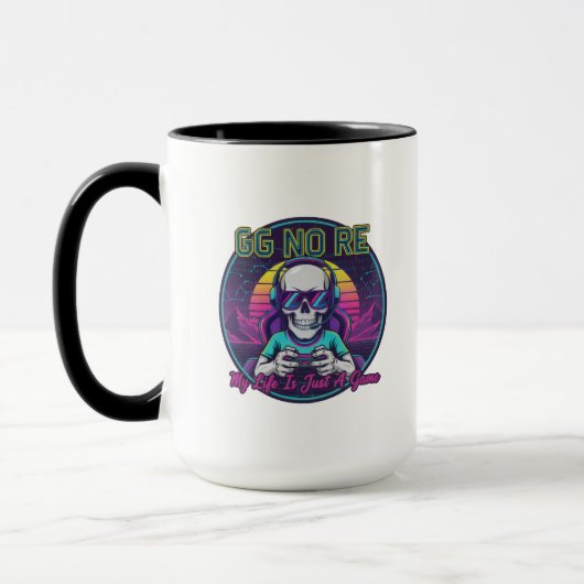 GG No Re Gamer Skull Mug Tasse (Links)
