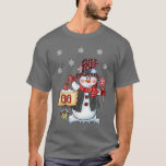 Gg Snowman Christmas Candy Cane Red Kariert Santa T-Shirt<br><div class="desc">Gg Snowman Weihnachten Candy Cane Red Kariert Santa .</div>