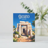 Ġgantija-Tempel Malta Postkarte (Stehend Vorderseite)
