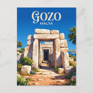 Ġgantija-Tempel Malta Postkarte