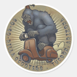 GGR-Farblogo-Aufkleber Runder Aufkleber