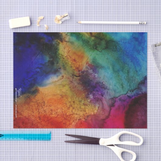 GGs magische Yupo Alkohol-Tinten-Malerei Seidenpapier (Handwerk)