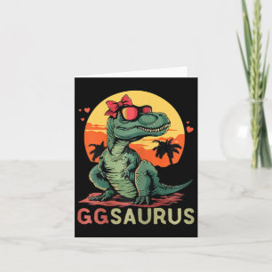 Ggsaurus Dino Dinosaur Gg-saurus T-rex Funny Trex Karte