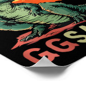 Ggsaurus Dino Dinosaur Gg-saurus T-rex Funny Trex Poster (Ecke)
