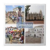 GH008 GHANA, Mosaik, Afrika, Fliese (Vorderseite)
