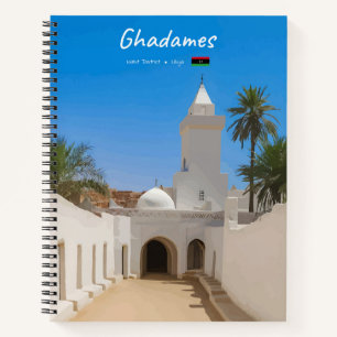Ghadames, Libyen - Spirale der Weißen Moschee Notizblock