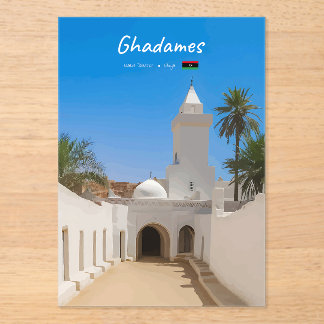 Ghadames, Libyen - Weiße Moschee Acryleinladungen
