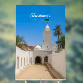 Ghadames, Libyen - Weiße Moschee Acrylschild (Neutral)
