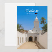 Ghadames, Libyen - Weiße Moschee Einladung (Vorne/Hinten)