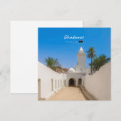 Ghadames, Libyen - Weiße Moschee Einladung (Vorne/Hinten)