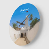 Ghadames, Libyen - Weiße Moschee Große Wanduhr (Winkel)