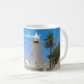 Ghadames, Libyen - Weiße Moschee Kaffeetasse (VorderseiteRechts)