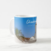 Ghadames, Libyen - Weiße Moschee Kaffeetasse (Vorderseite Links)
