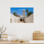Ghadames, Libyen - Weiße Moschee Poster (Küche)