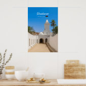Ghadames, Libyen - Weiße Moschee Poster (Küche)