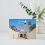 Ghadames, Libyen - Weiße Moschee Postkarte (Stehend Vorderseite)