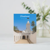 Ghadames, Libyen - Weiße Moschee Postkarte (Stehend Vorderseite)