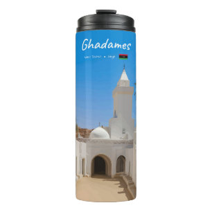 Ghadames, Libyen - Weiße Moschee Thermosbecher