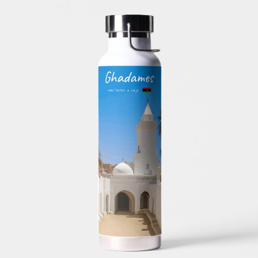 Ghadames, Libyen - Weiße Moschee Trinkflasche (Links)