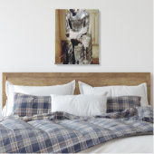 Ghafre-Statue Leinwanddruck (Insitu (Schlafzimmer))