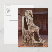 Ghafre-Statue Postkarte (Vorne/Hinten)