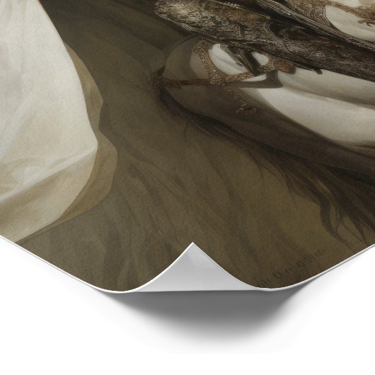 Ghaful Horseman - Untoter Ritter auf einem blass w Poster (Ecke)