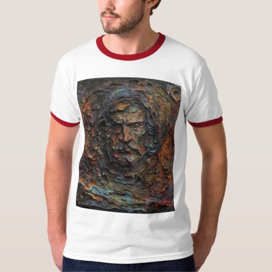Ghaful Newton in Öl gefangen T-Shirt (Vorderseite)