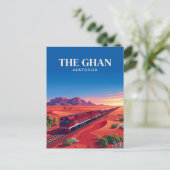 Ghan (Australisches Outback) Australien Postkarte (Stehend Vorderseite)