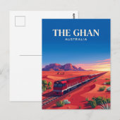 Ghan (Australisches Outback) Australien Postkarte (Vorne/Hinten)